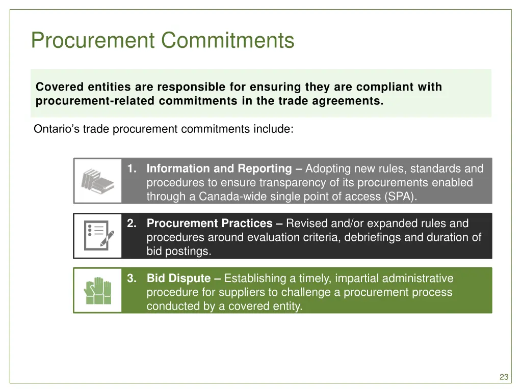 procurement commitments