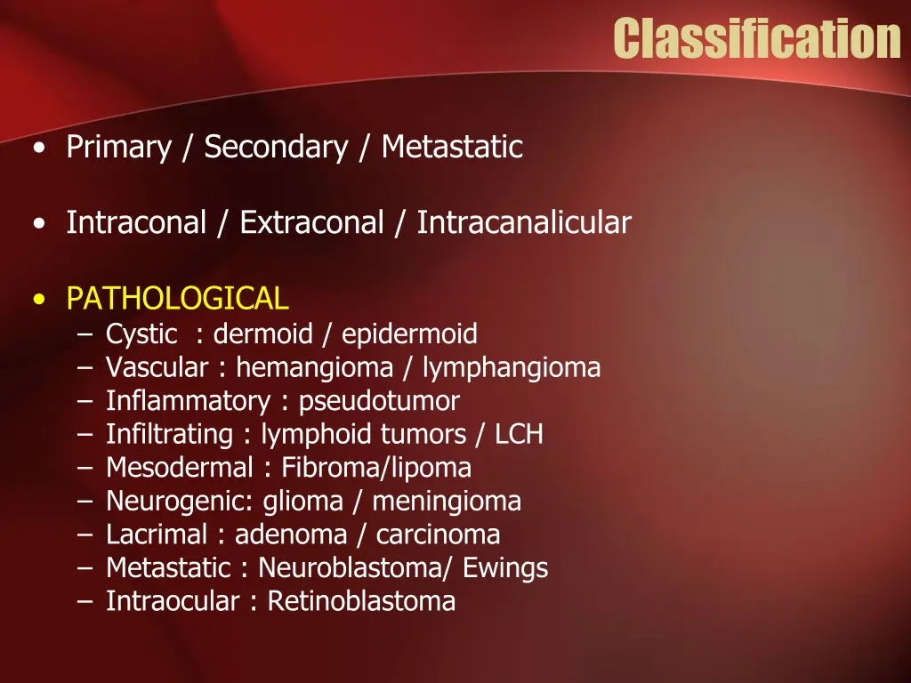 classification