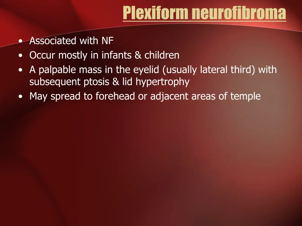 plexiform neurofibroma