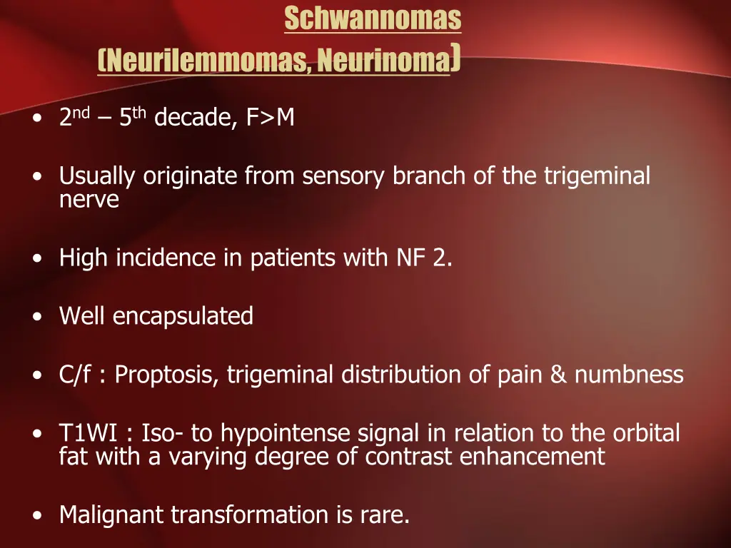 schwannomas