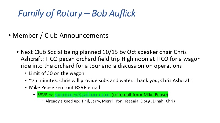 family of rotary family of rotary bob auflick