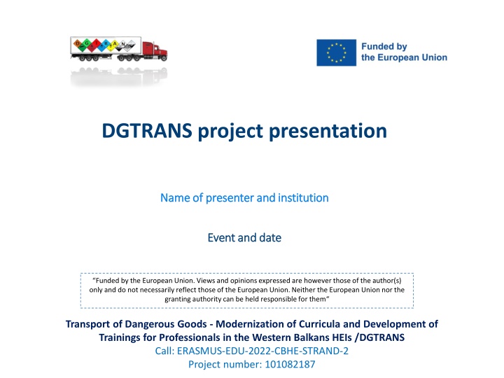 dgtrans project presentation