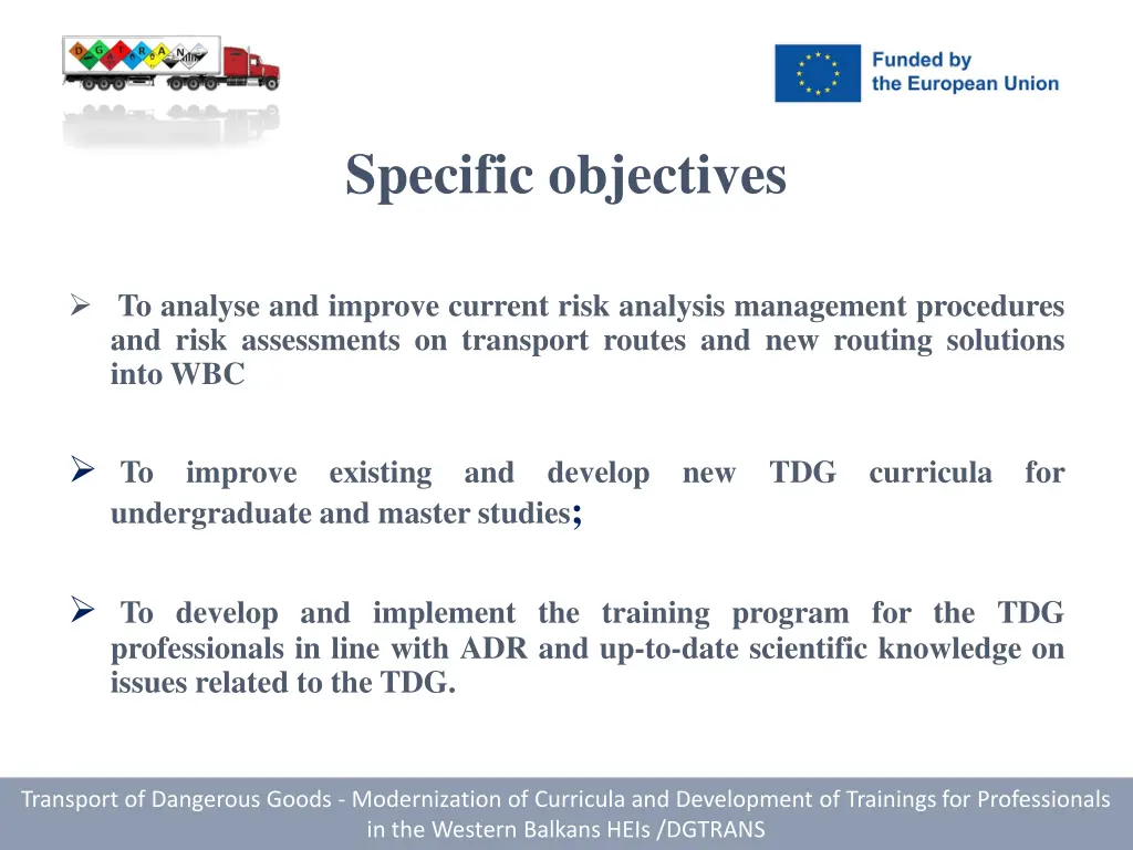 specific objectives