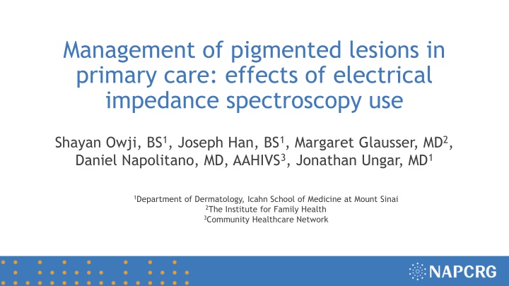 management of pigmented lesions in primary care