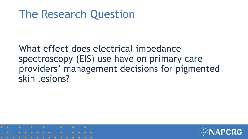 the research question