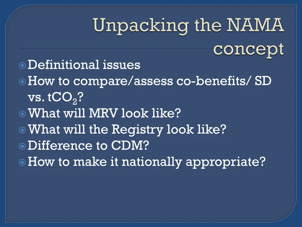 definitional issues how to compare assess