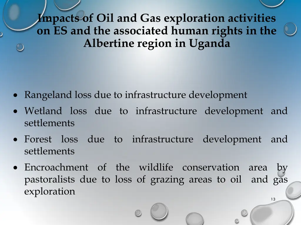 impacts of oil and gas exploration activities 1
