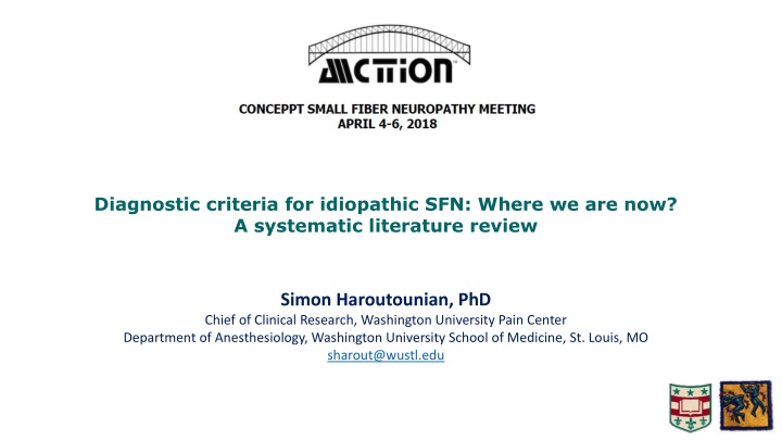 diagnostic criteria for idiopathic sfn where