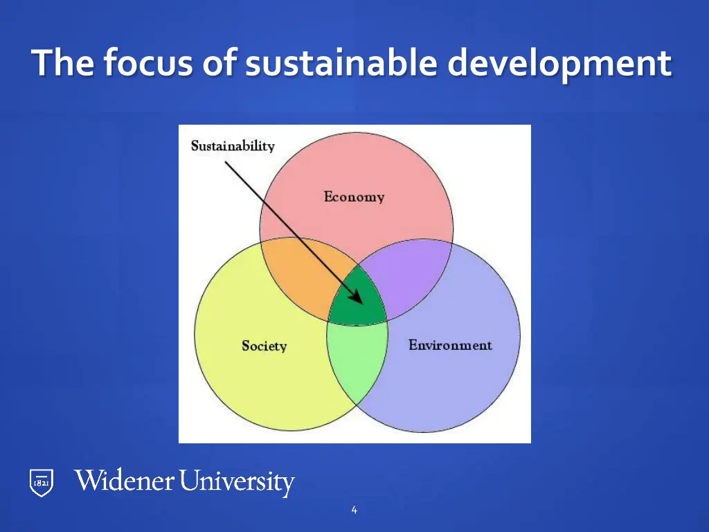 the focus of sustainable development