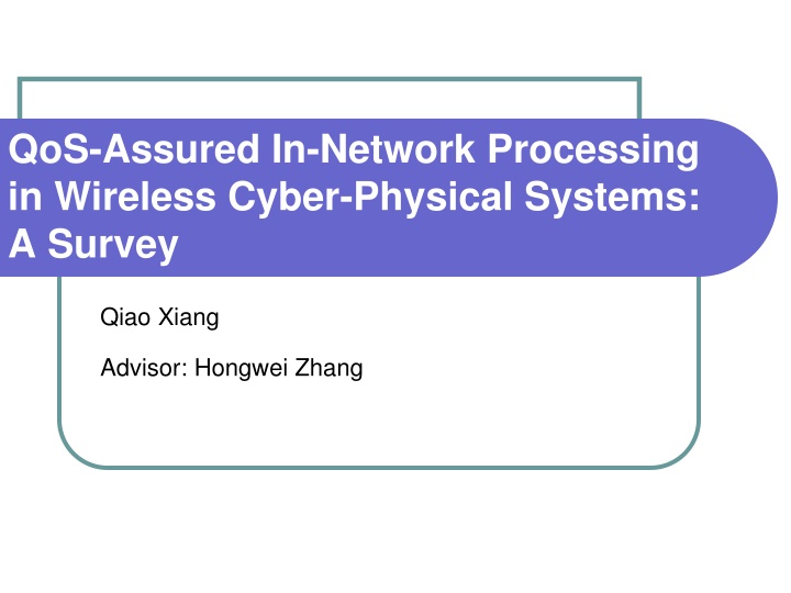 qos assured in network processing in wireless