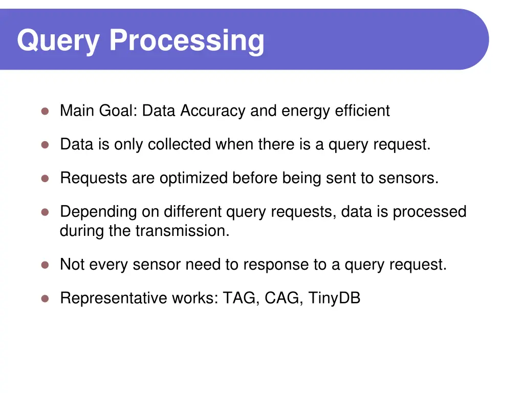 query processing