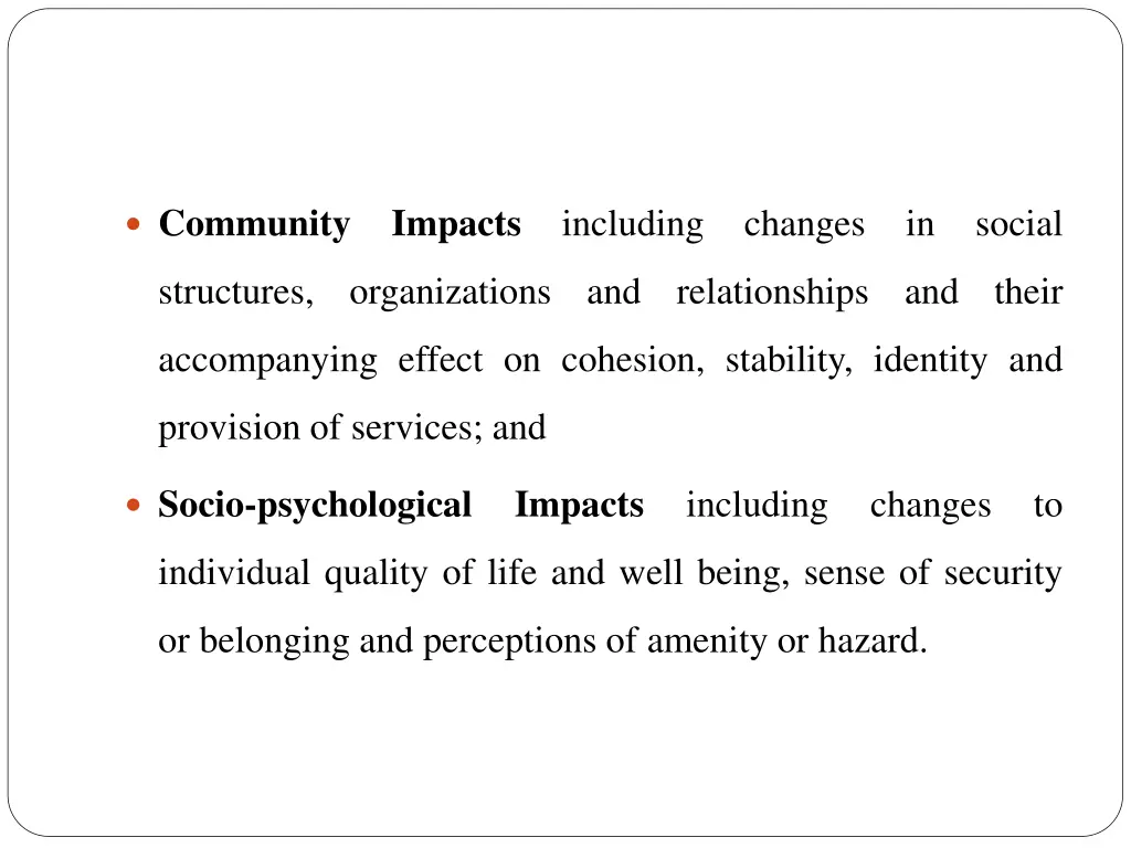 community