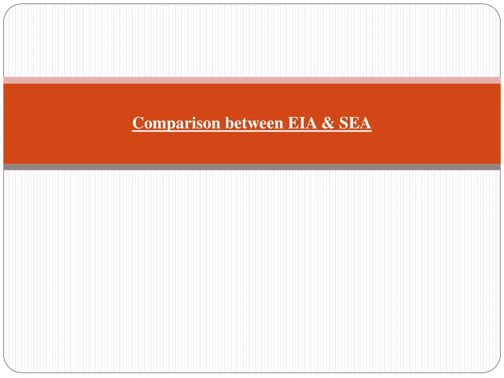 comparison between eia sea