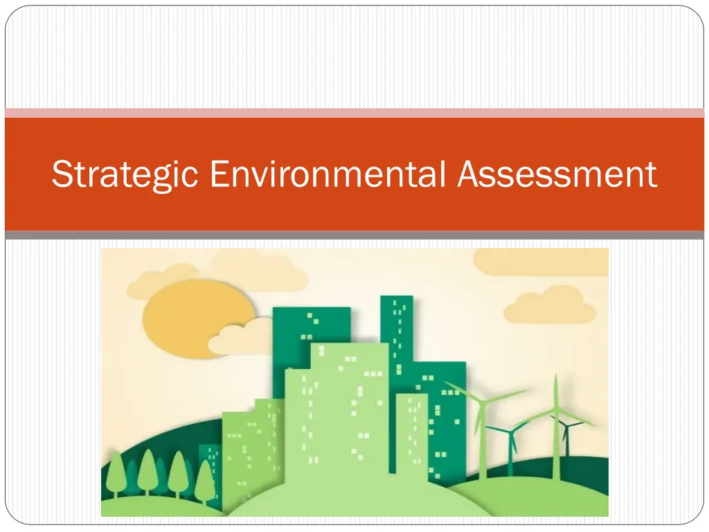 strategic environmental assessment