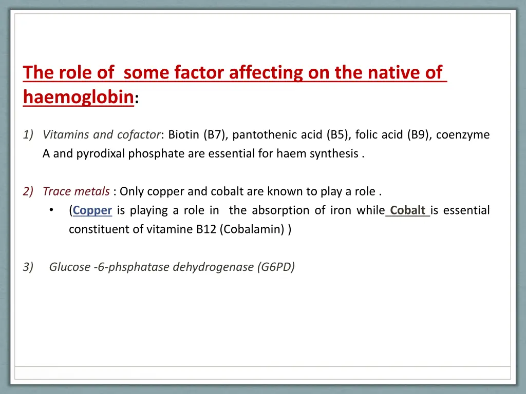 the role of some factor affecting on the native