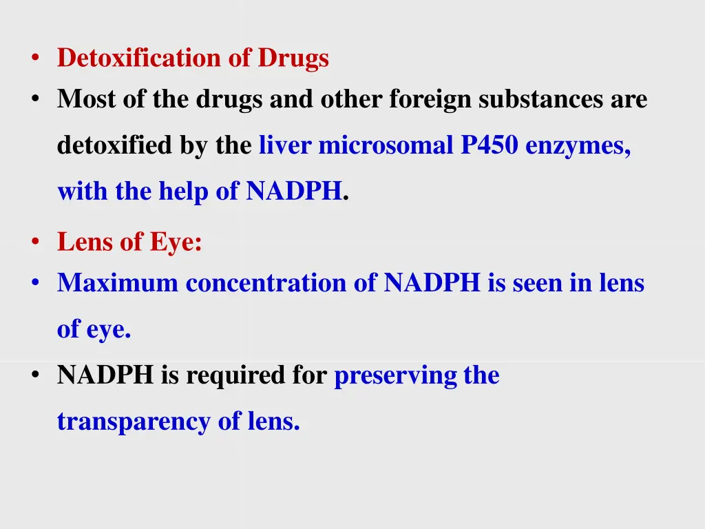 detoxification of drugs most of the drugs