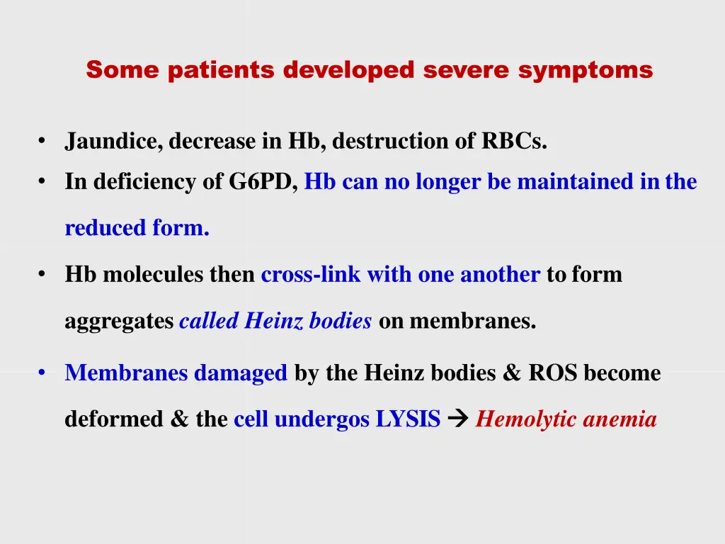 some patients developed severe symptoms