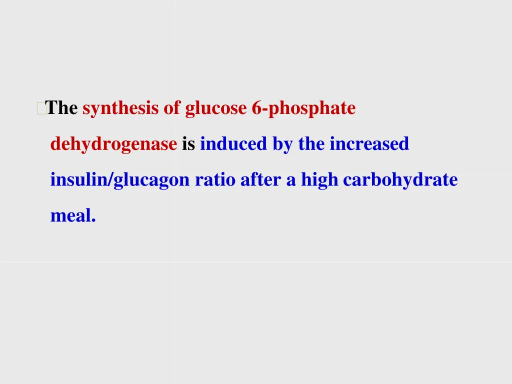 the synthesis of glucose 6 phosphate