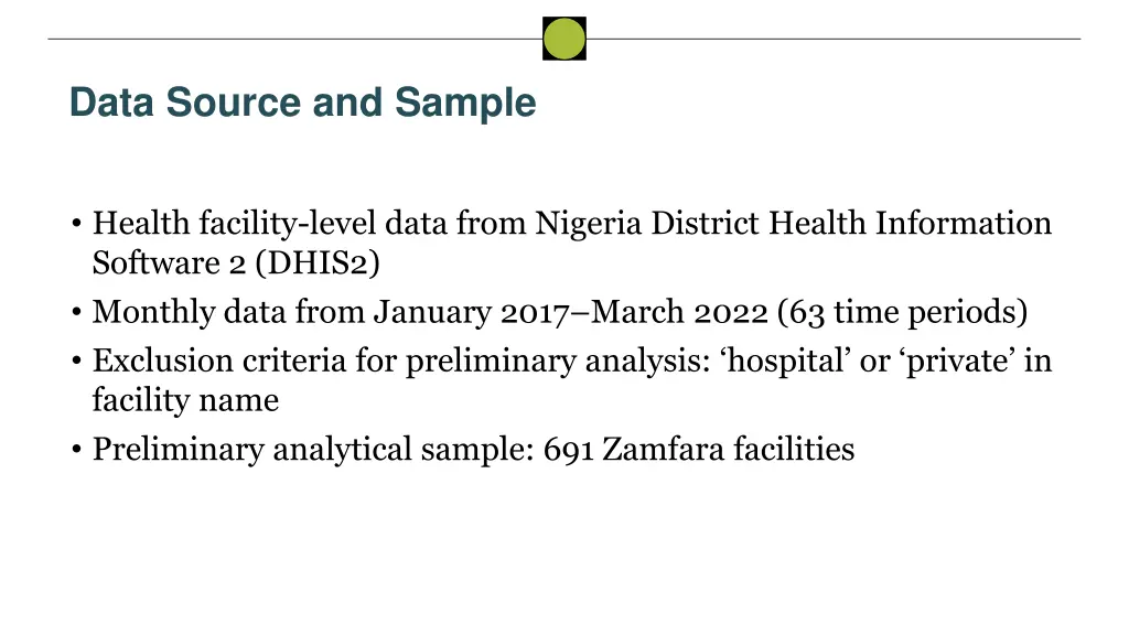 data source and sample