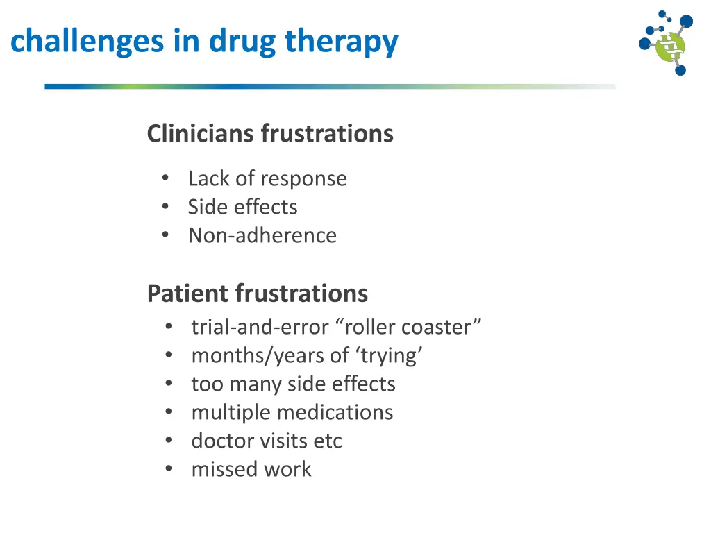 challenges in drug therapy