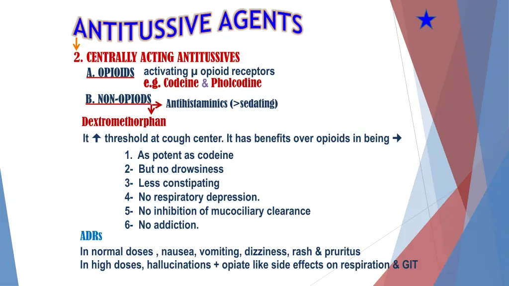 antitussive agents