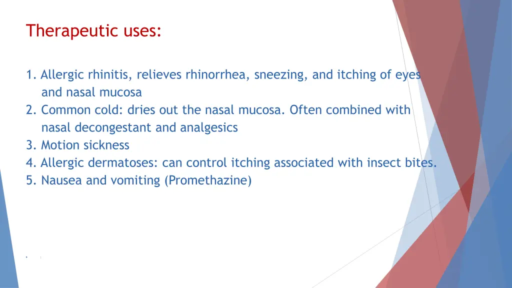 therapeutic uses