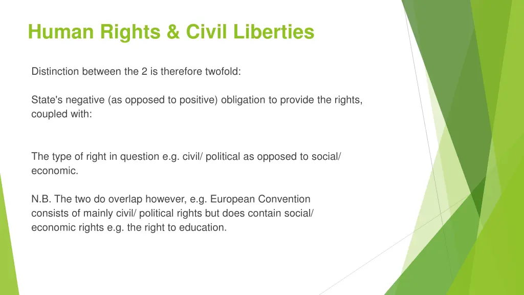 human rights civil liberties