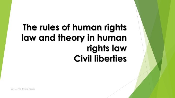 the rules of human rights law and theory in human