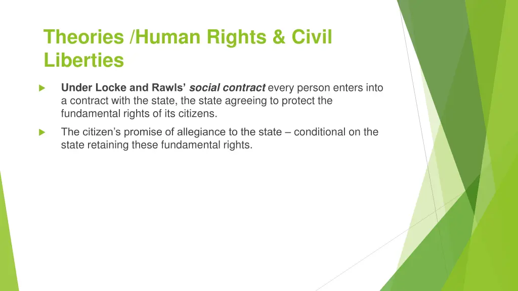 theories human rights civil liberties 1