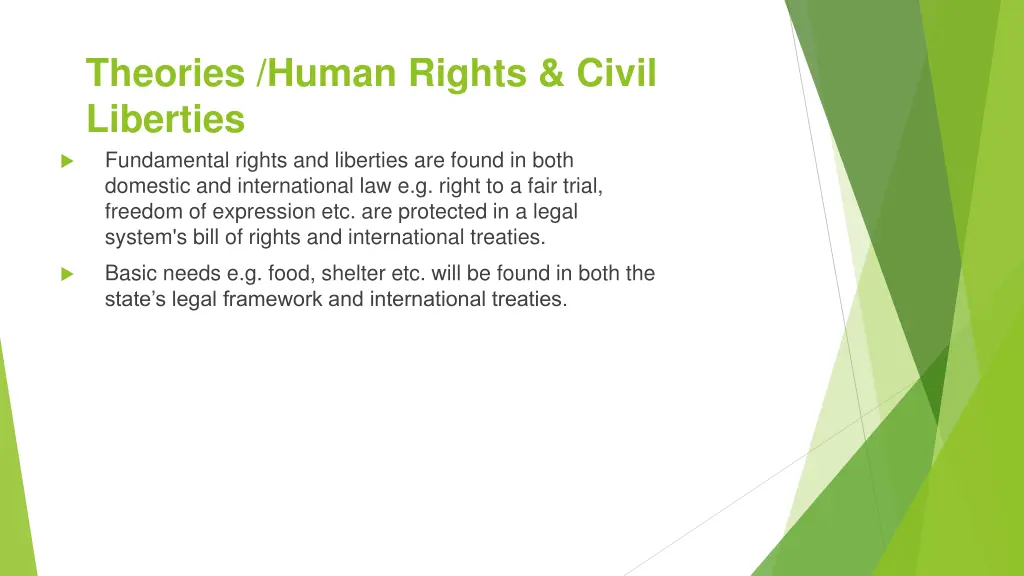 theories human rights civil liberties 5