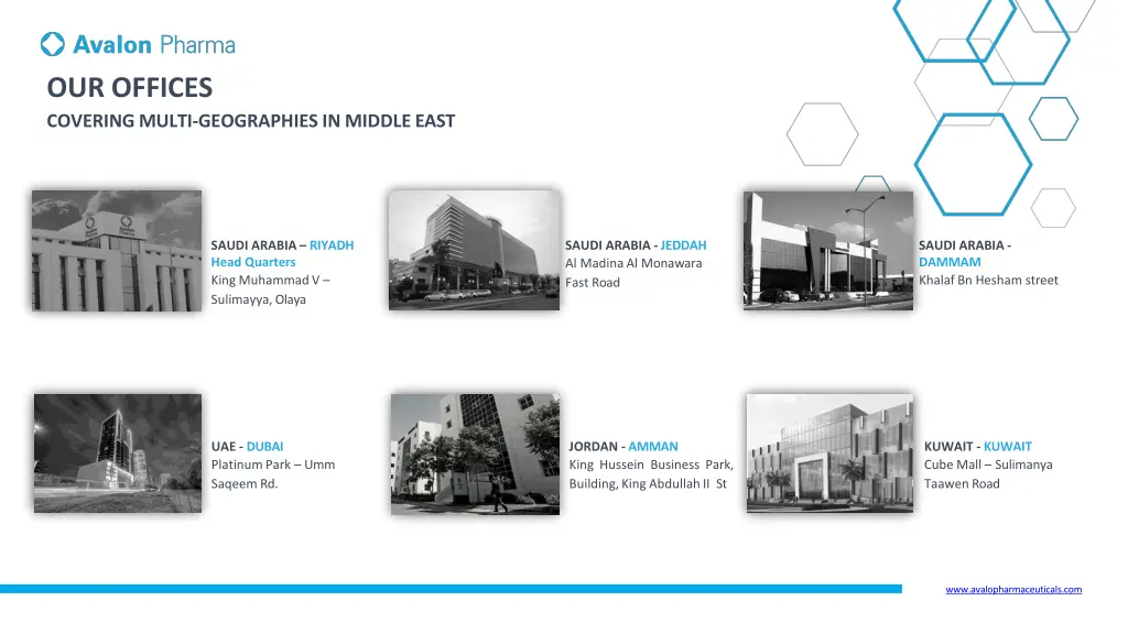 our offices covering multi geographies in middle