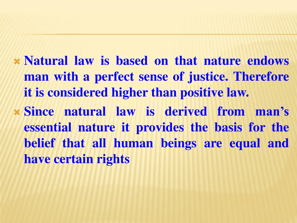 natural law is based on that nature endows
