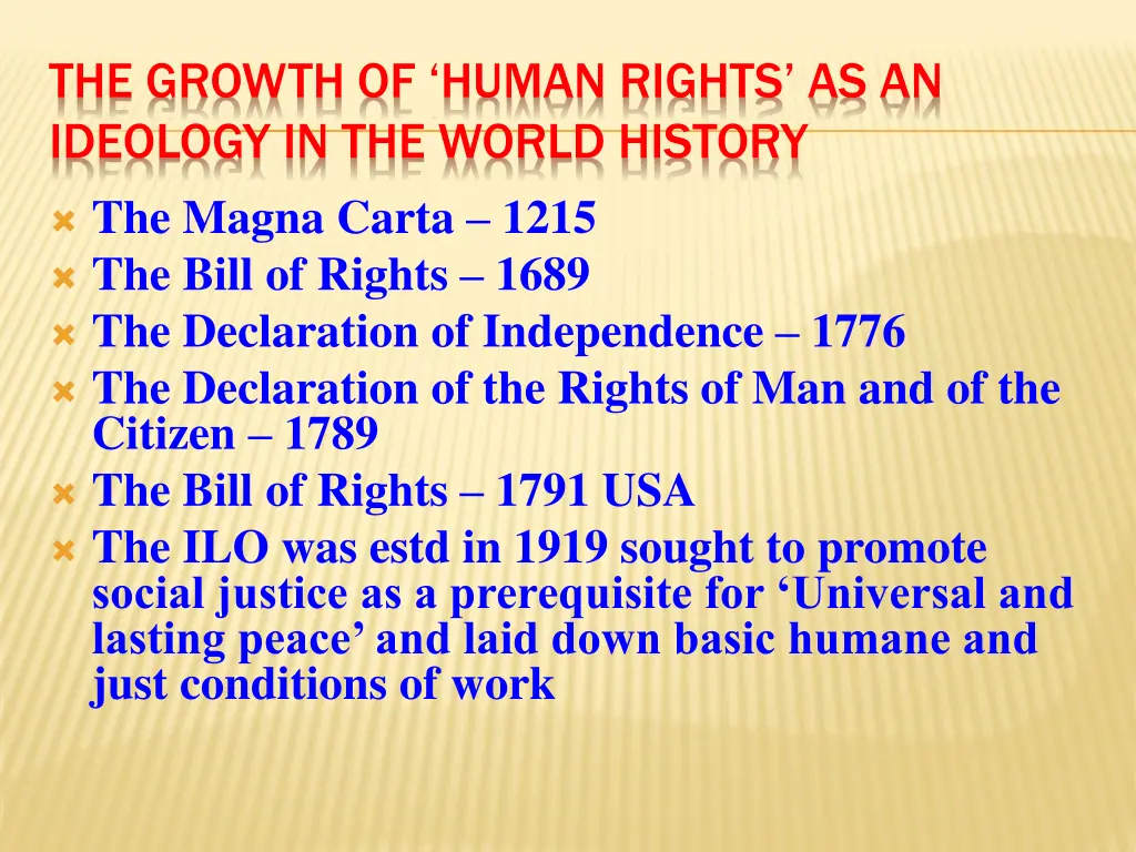 the growth of human rights as an ideology