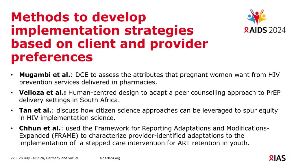 methods to develop implementation strategies