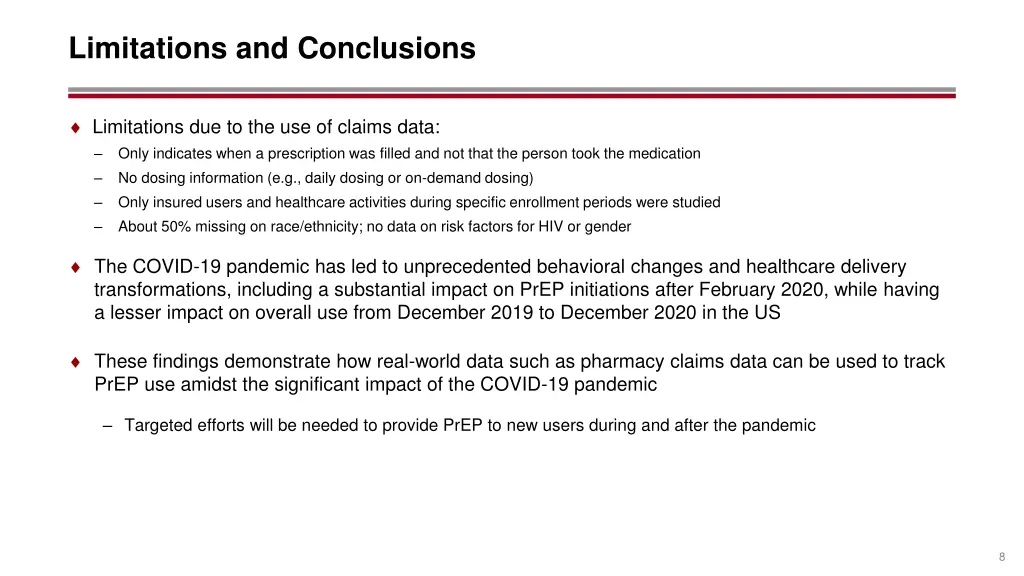 limitations and conclusions