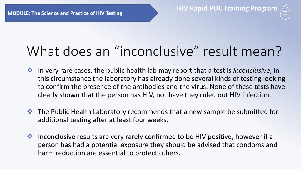 hiv rapid poc training program 13