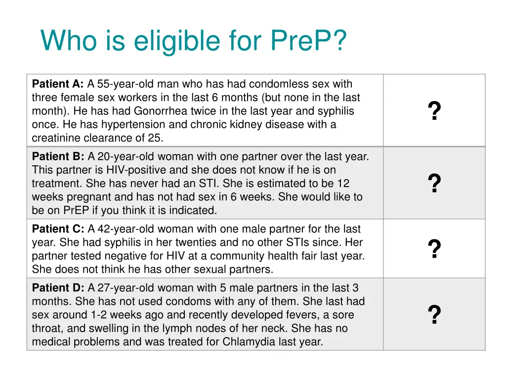 who is eligible for prep