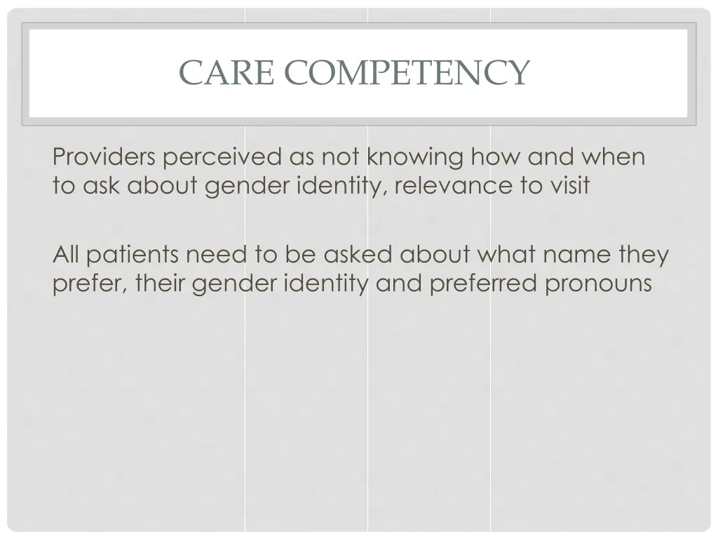care competency
