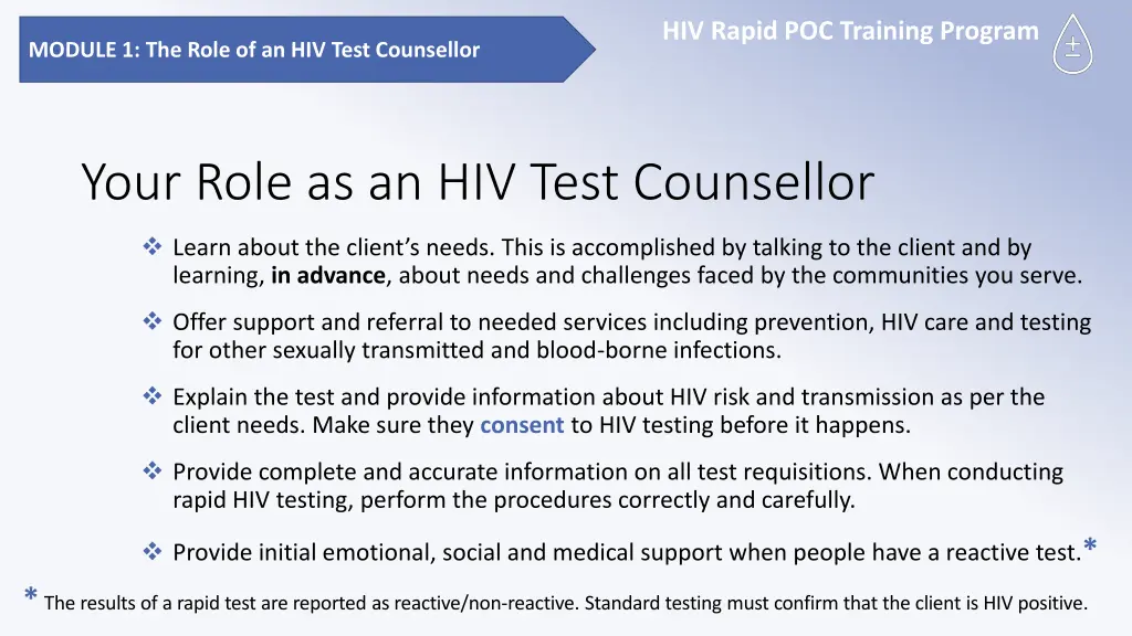hiv rapid poc training program 1