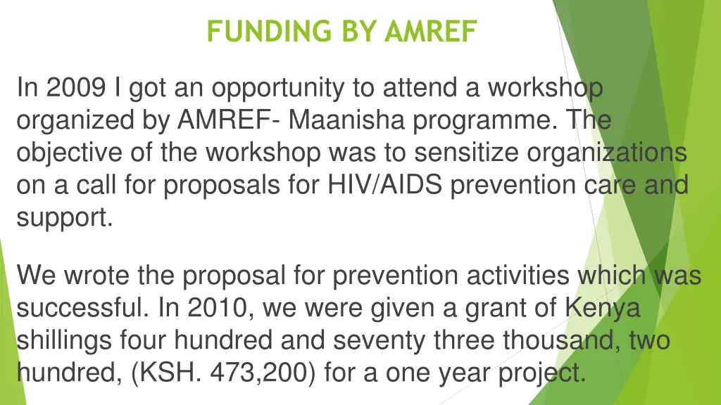 funding by amref