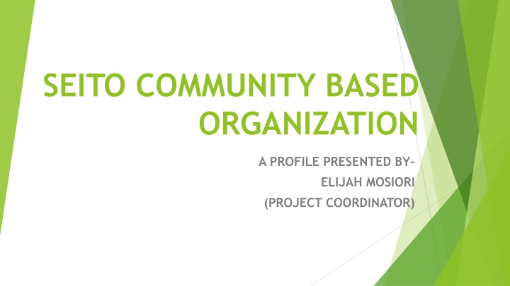 seito community based organization