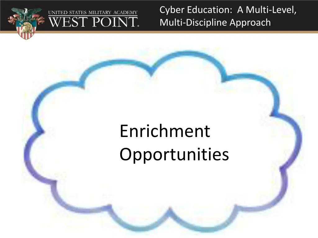 cyber education a multi level multi discipline 7