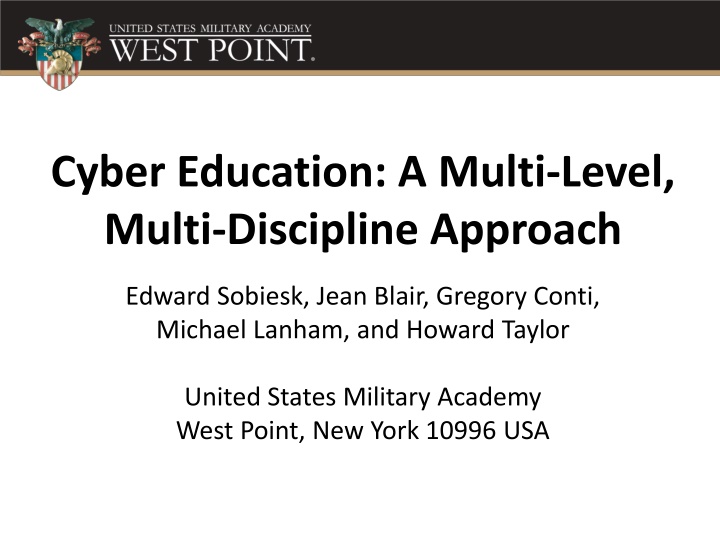 cyber education a multi level multi discipline