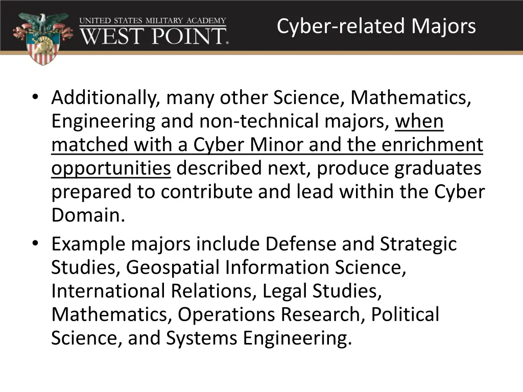 cyber related majors 1