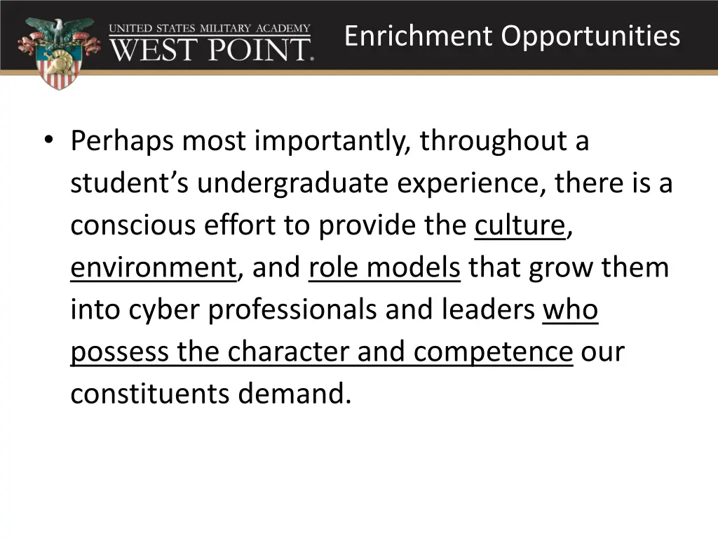 enrichment opportunities 2