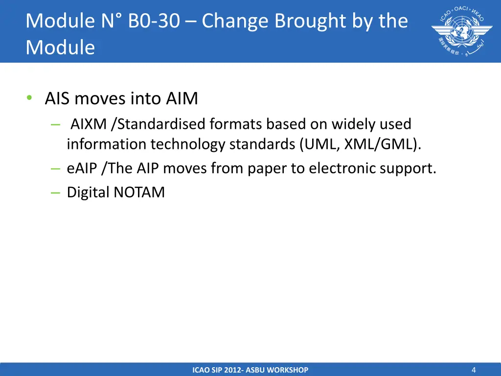 module n b0 30 change brought by the module
