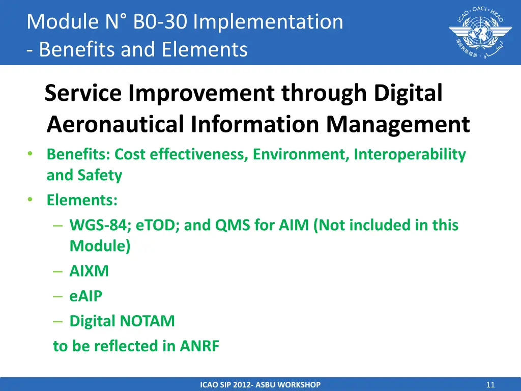 module n b0 30 implementation benefits