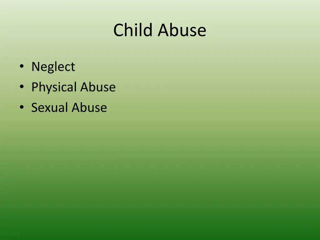 child abuse