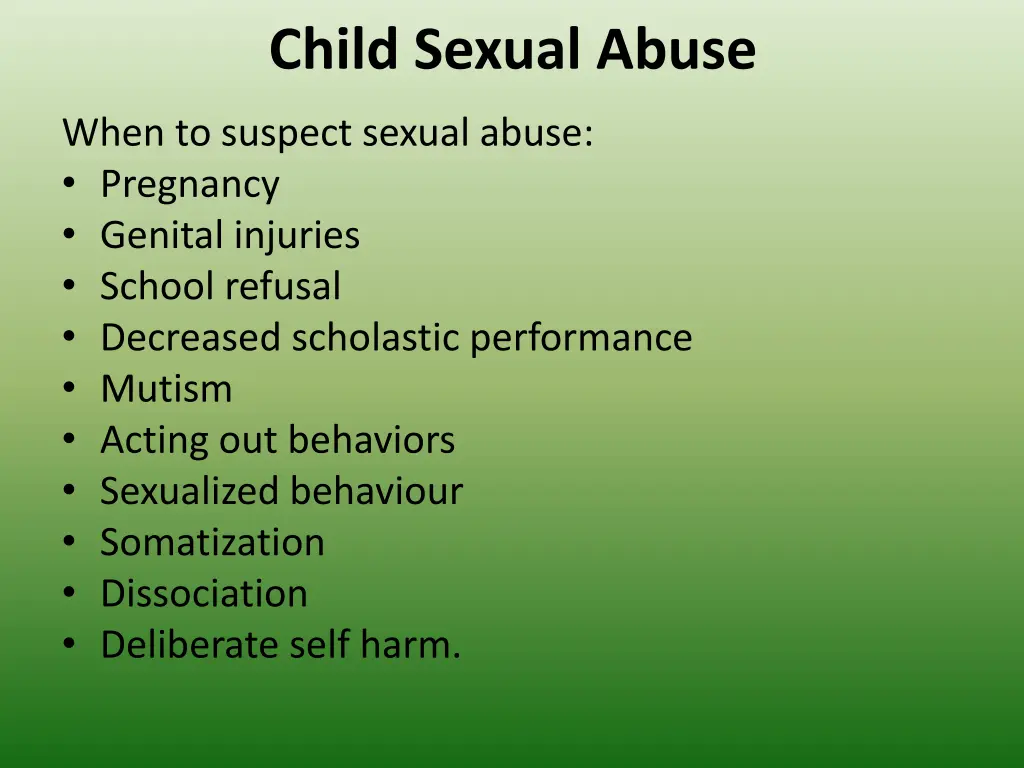 child sexual abuse
