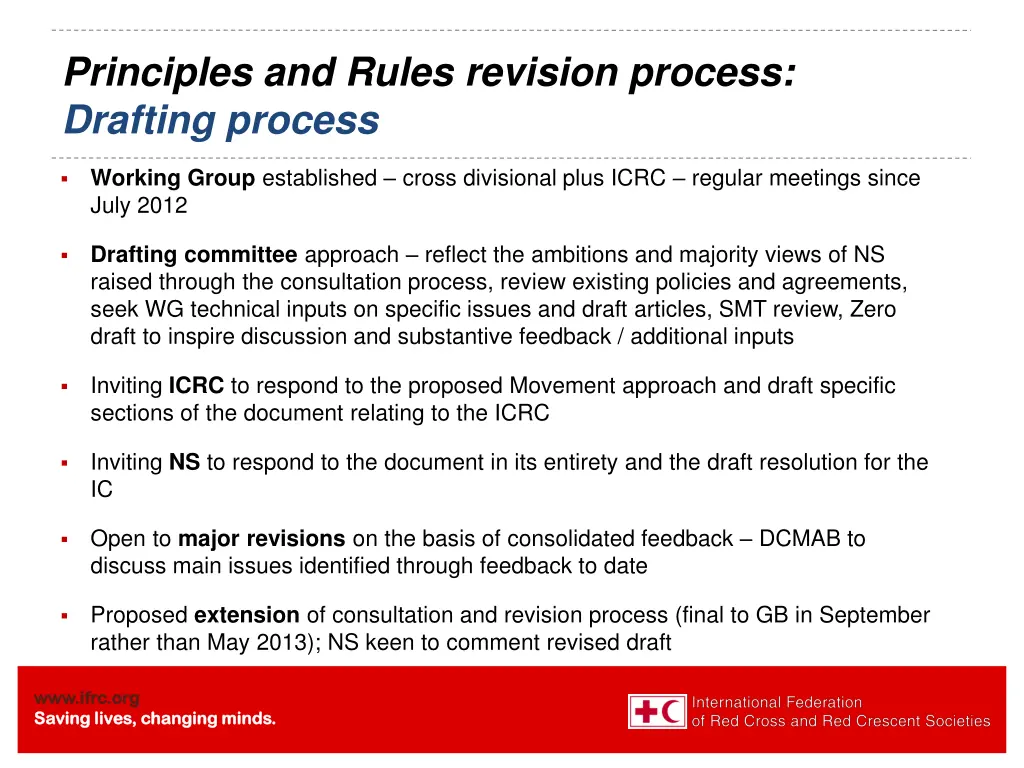 principles and rules revision process drafting